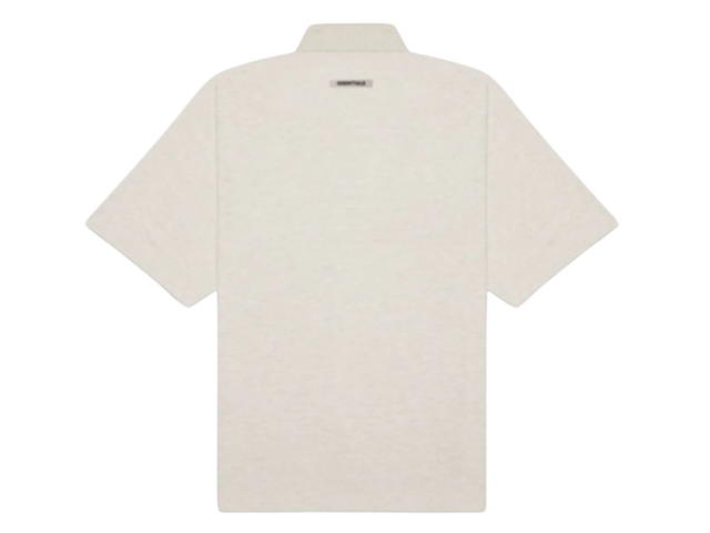 Fear of God Fear of God ESSENTIALS Short Sleeve Boxy Polo Oatmeal Heather - view 2