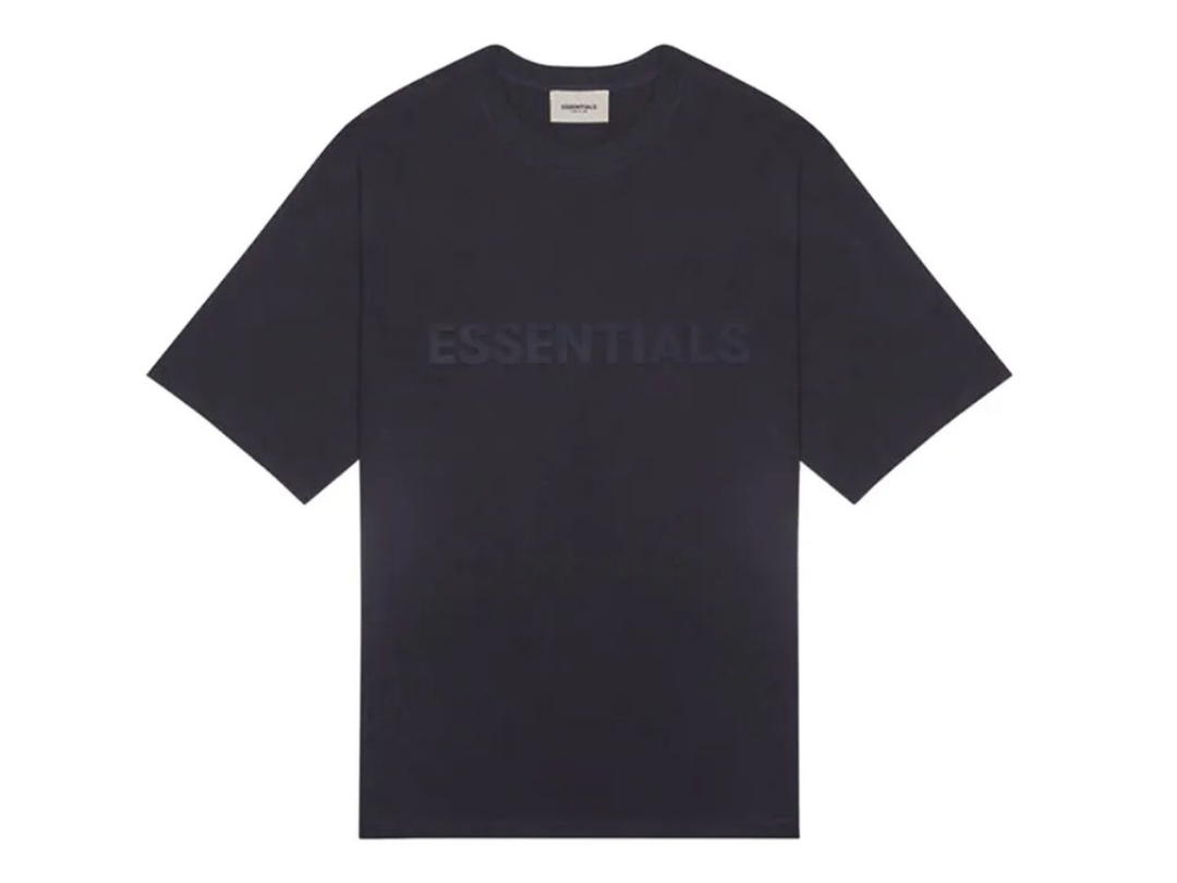 Fear of God Fear of God Essentials SSENSE Exclusive Navy Blue T-Shirt