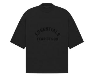 Fear of God Essentials Tee Jet Black (SS23)
