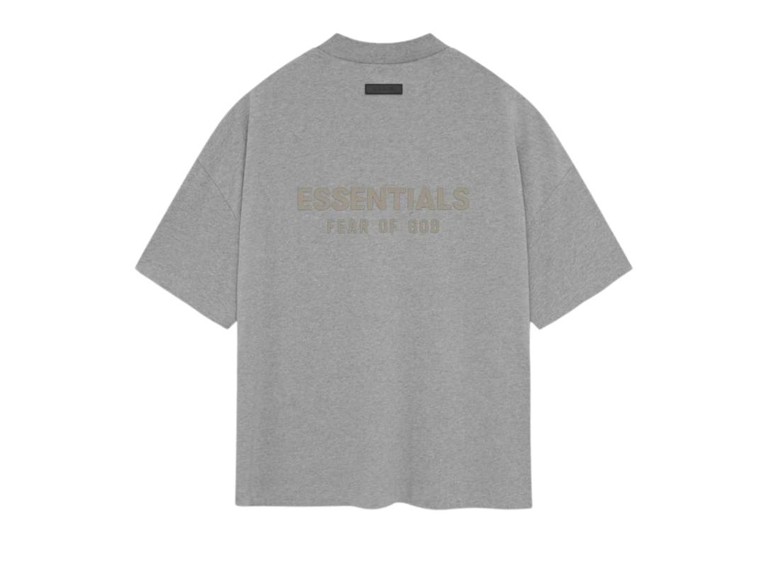 Fear of God Fear of God Essentials V-Neck T-Shirt Dark Heather Oatmeal (SP24)