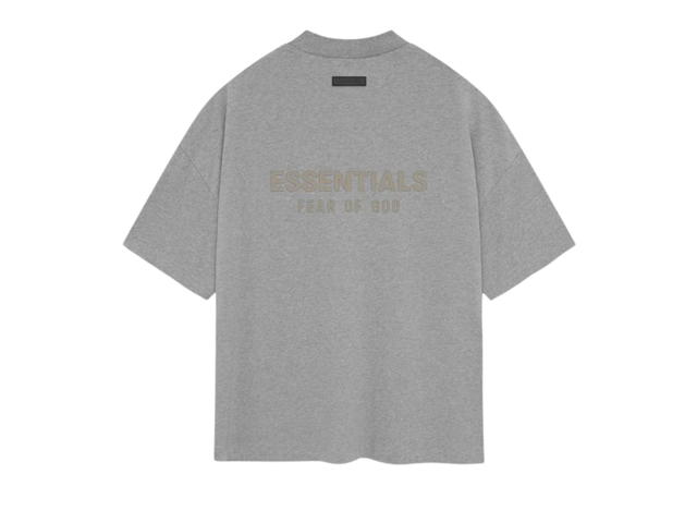 Fear of God Fear of God Essentials V-Neck T-Shirt Dark Heather Oatmeal (SP24) - view 1