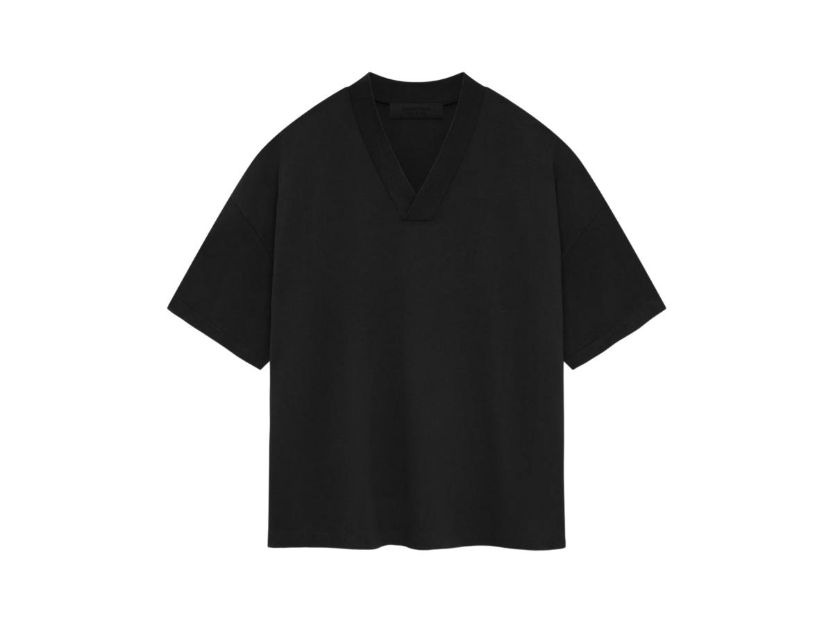 Fear of God Fear of God Essentials V-neck Tshirt Jet Black (SP24)