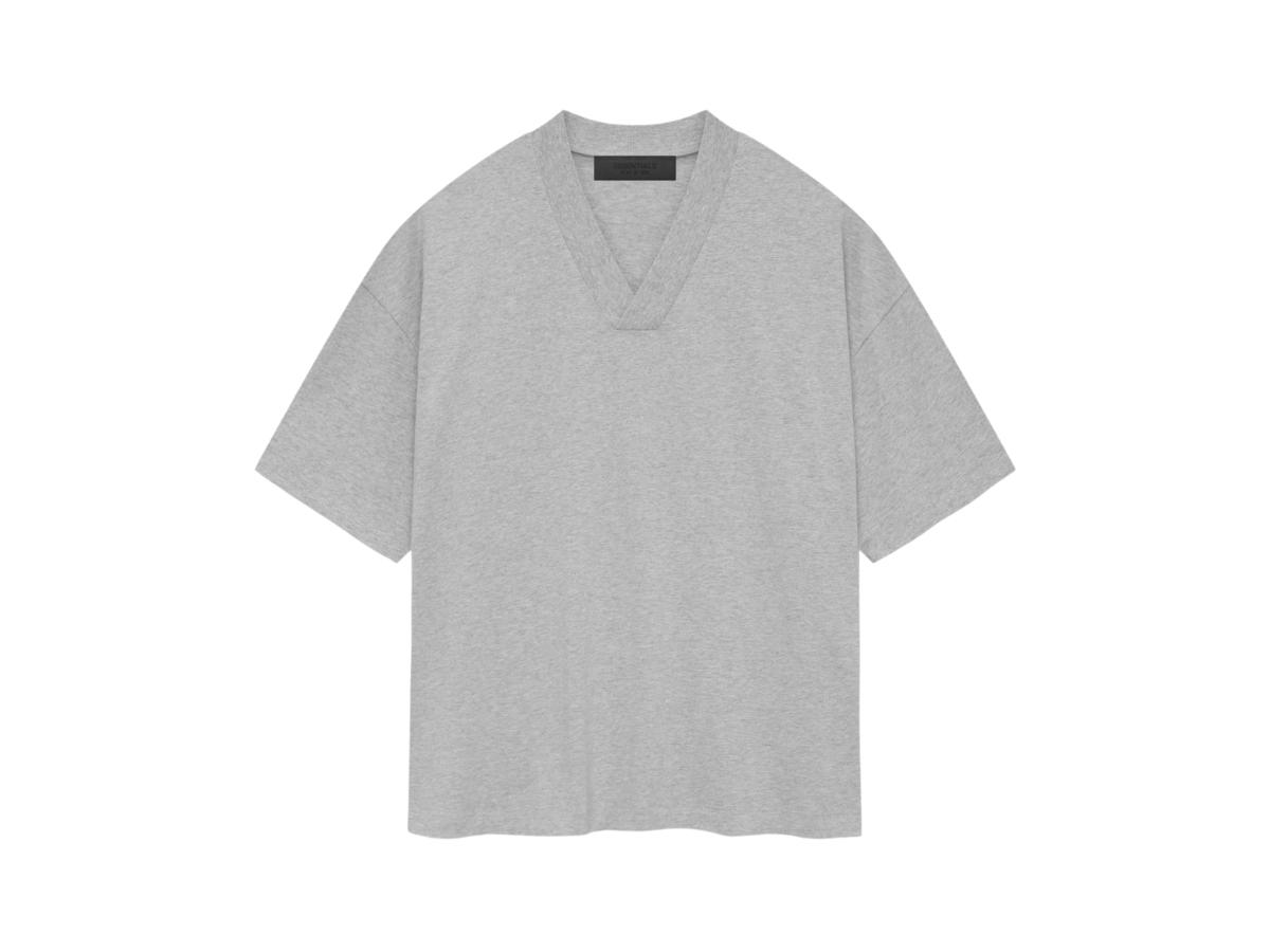 Fear of God Fear of God Essentials V-neck Tshirt Light Heather Grey (SP24)