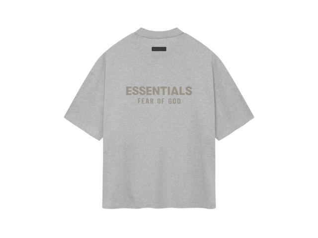Fear of God Fear of God Essentials V-neck Tshirt Light Heather Grey (SP24) - view 2