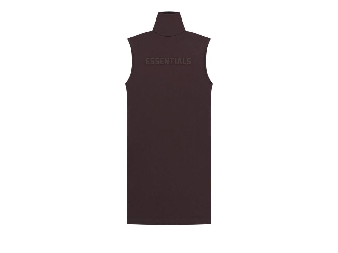 Fear of God Fear of God Essentials Womens Sleeveless T-Shirt Dress Plum (SS23)