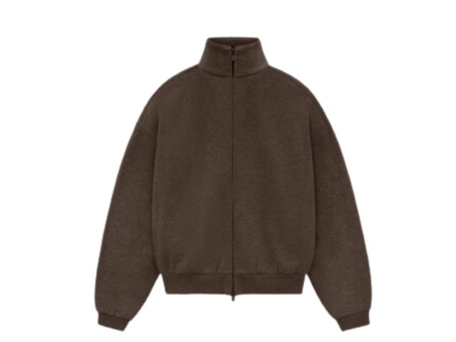 Fear of God Fear of God Essentials Womens Zip Up Jacket Heather Wood (SS24) - view 1