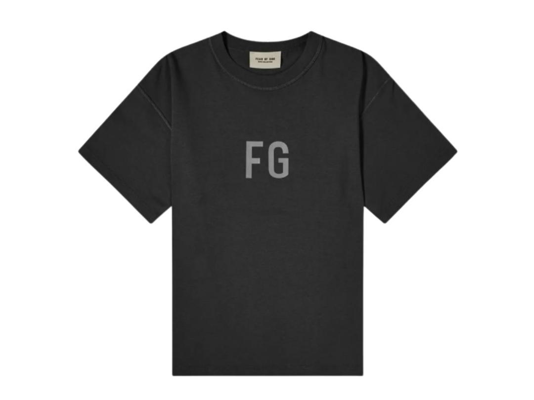 Fear of God Fear of God FG Reflective Black T-Shirt (SIXTH COLLECTION)