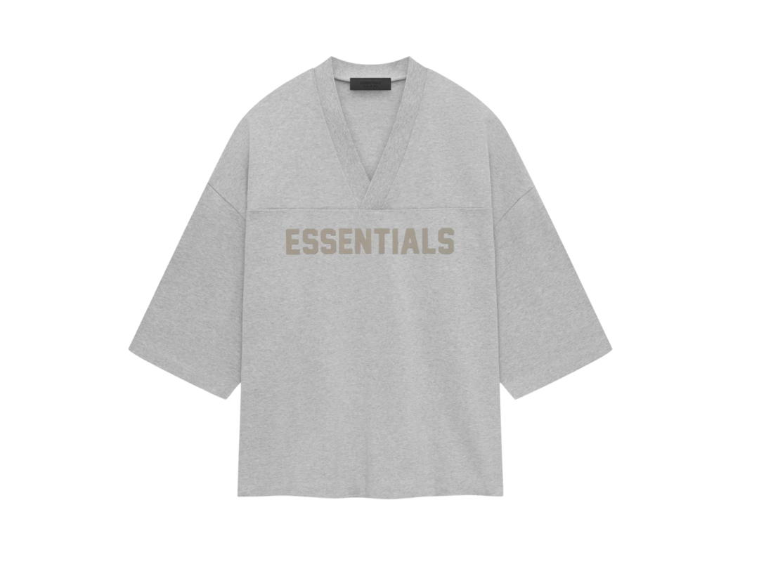 Fear of God Fear of God Essentials Heavy Jersey Football Tee Light Heather Grey (SP24)