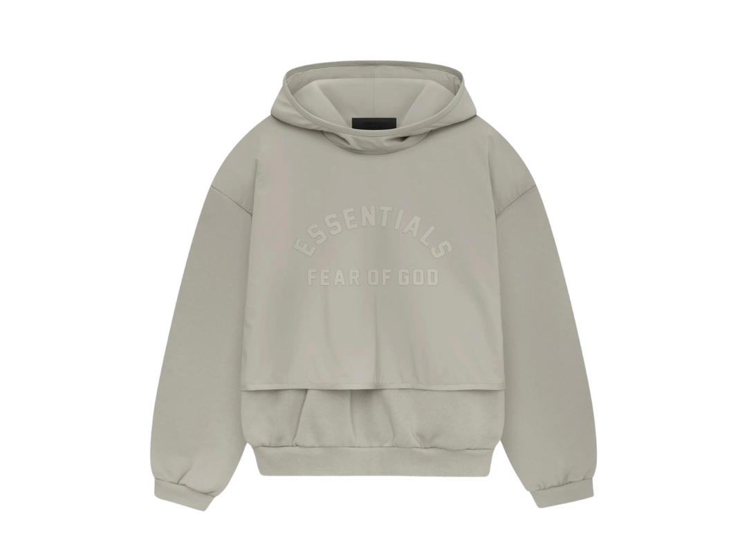 Fear of God Fear of God Essentials Nylon Fleece Hooded Sweater Seal/Seal (SP24)