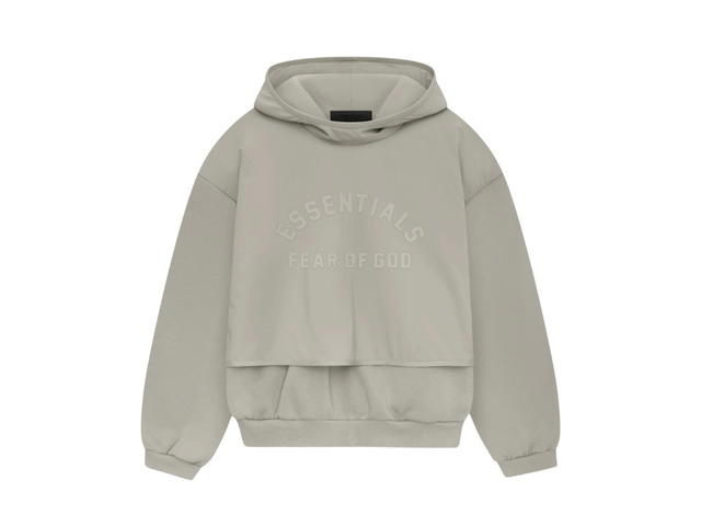 Fear of God Fear of God Essentials Nylon Fleece Hooded Sweater Seal/Seal (SP24) - view 1