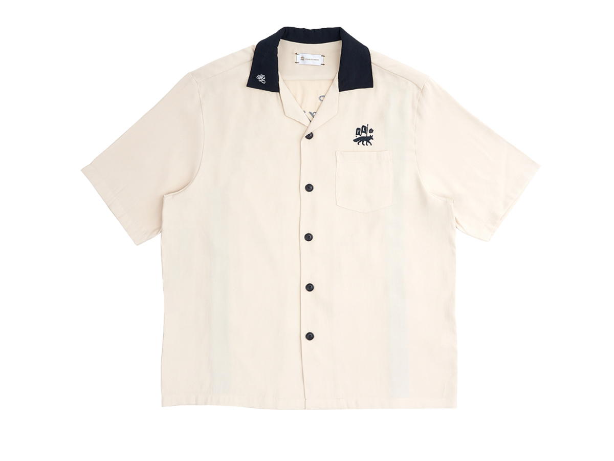 Fearlessness Fearlessness Golf Club Bowling Shirt Beige