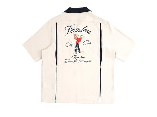 Fearlessness Fearlessness Golf Club Bowling Shirt Beige - view 2
