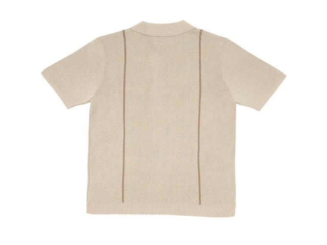 Fearlessness Fearlessness Golf Club Knit Polo Shirt Beige - view 2