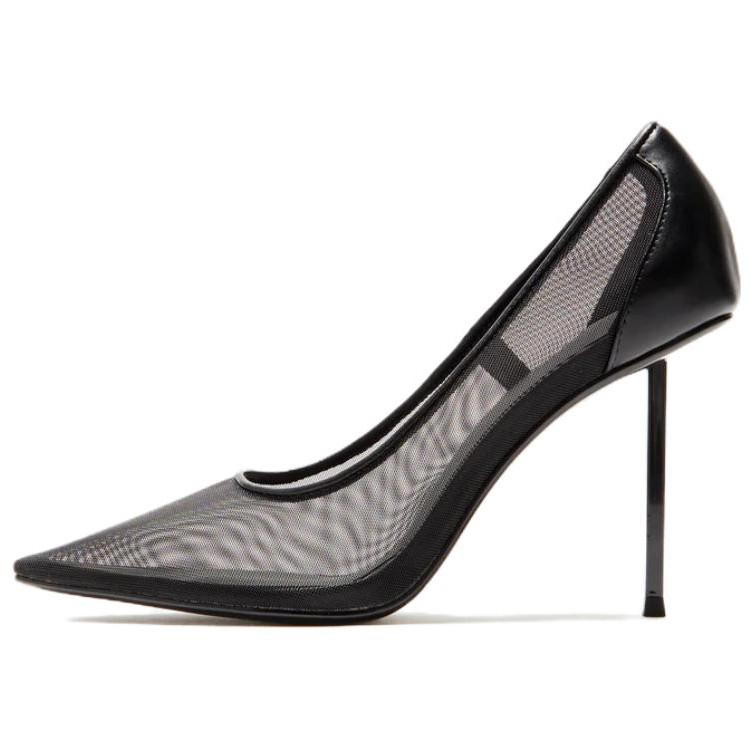Kith KITH Leather Slim Heel High Heels Women's Black