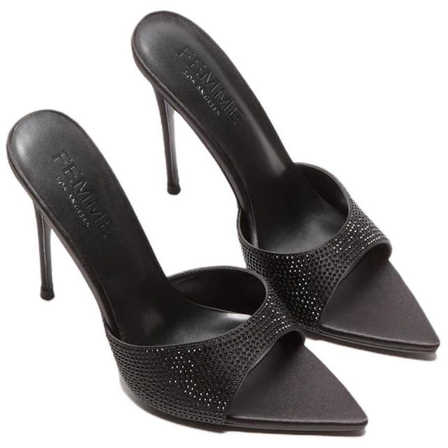 Kith KITH Leather Slim Heel High Heels Women's Black - view 4