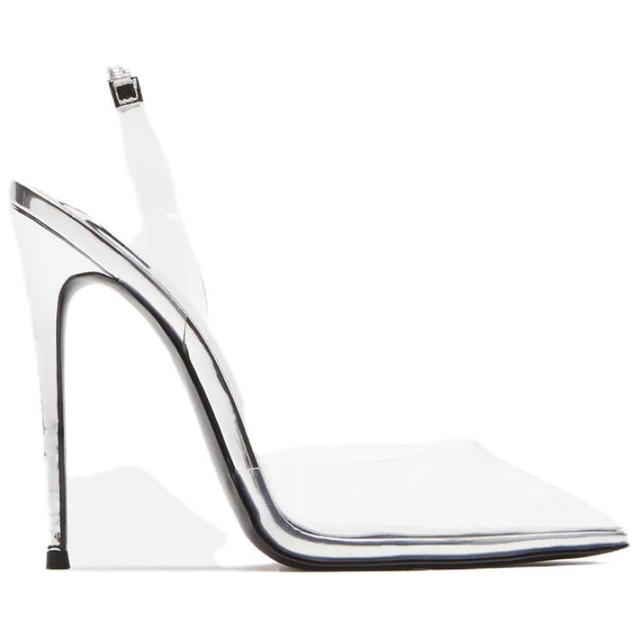 Kith KITH Leather Slim Heel High Heels Women's Silver - view 2