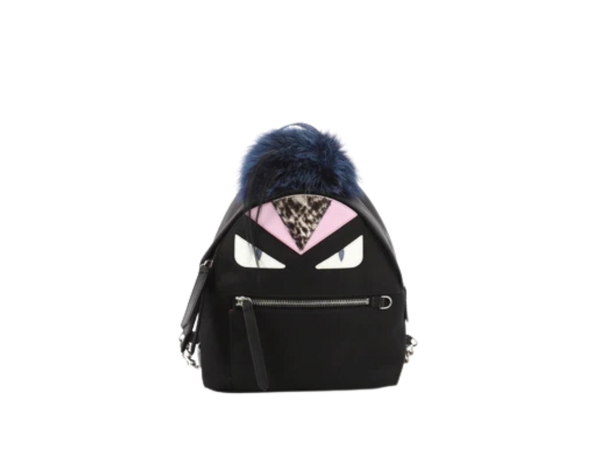 Fendi Fendi Monster Backpack Mini Black