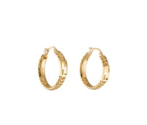 Buy Fendi Baguette Hoop Earrings Gold at Sasom – Authentic and Ready to Ship