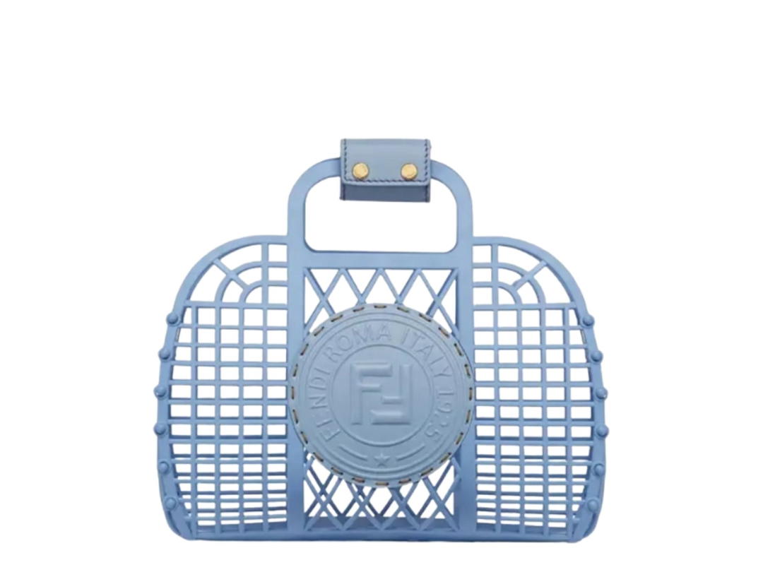 Fendi Fendi Basket Small Recycled Plastic Sky Blue