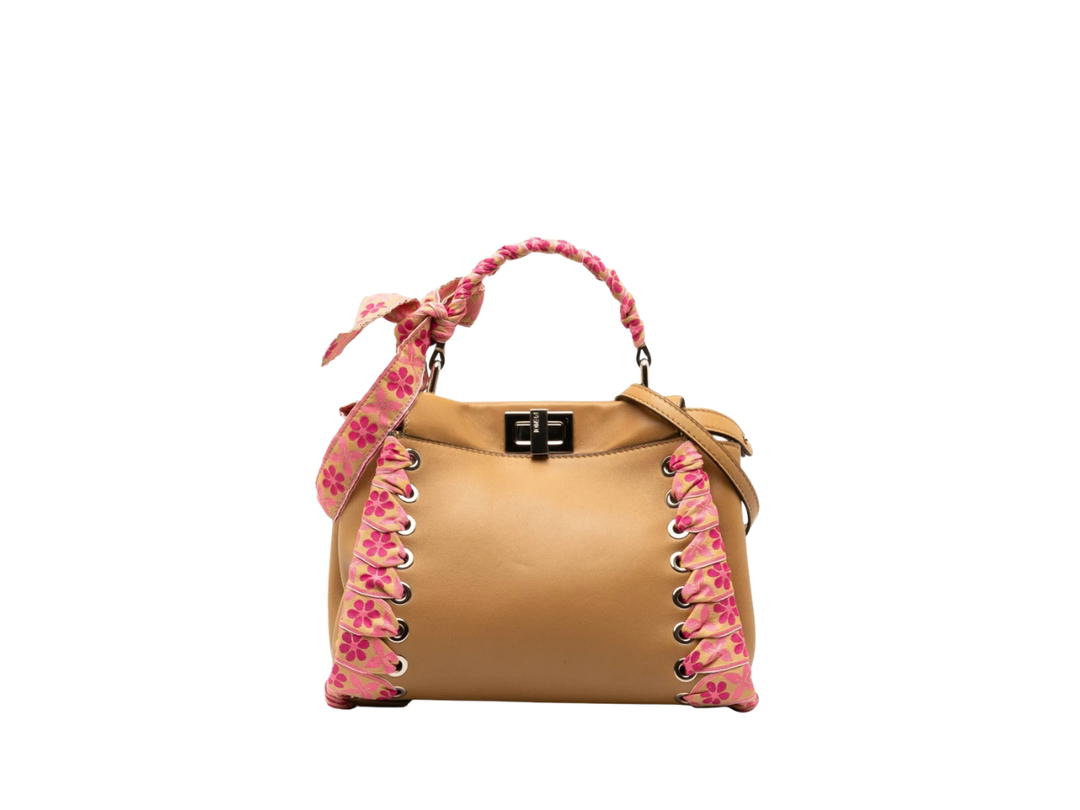 Fendi Fendi Mini Peekaboo Bag Brown
