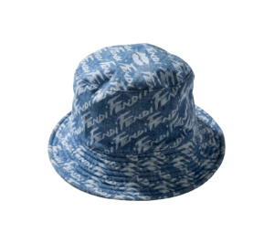 Buy Fendi Brush Lettering Denim Bucket Hat Blue at Sasom – Authentic and Ready to Ship