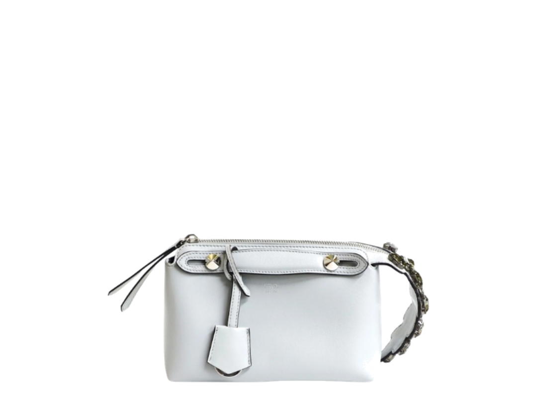 Fendi Fendi By The Way Mini Bag With Crystal Light Blue
