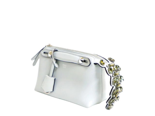 Fendi Fendi By The Way Mini Bag With Crystal Light Blue - view 3