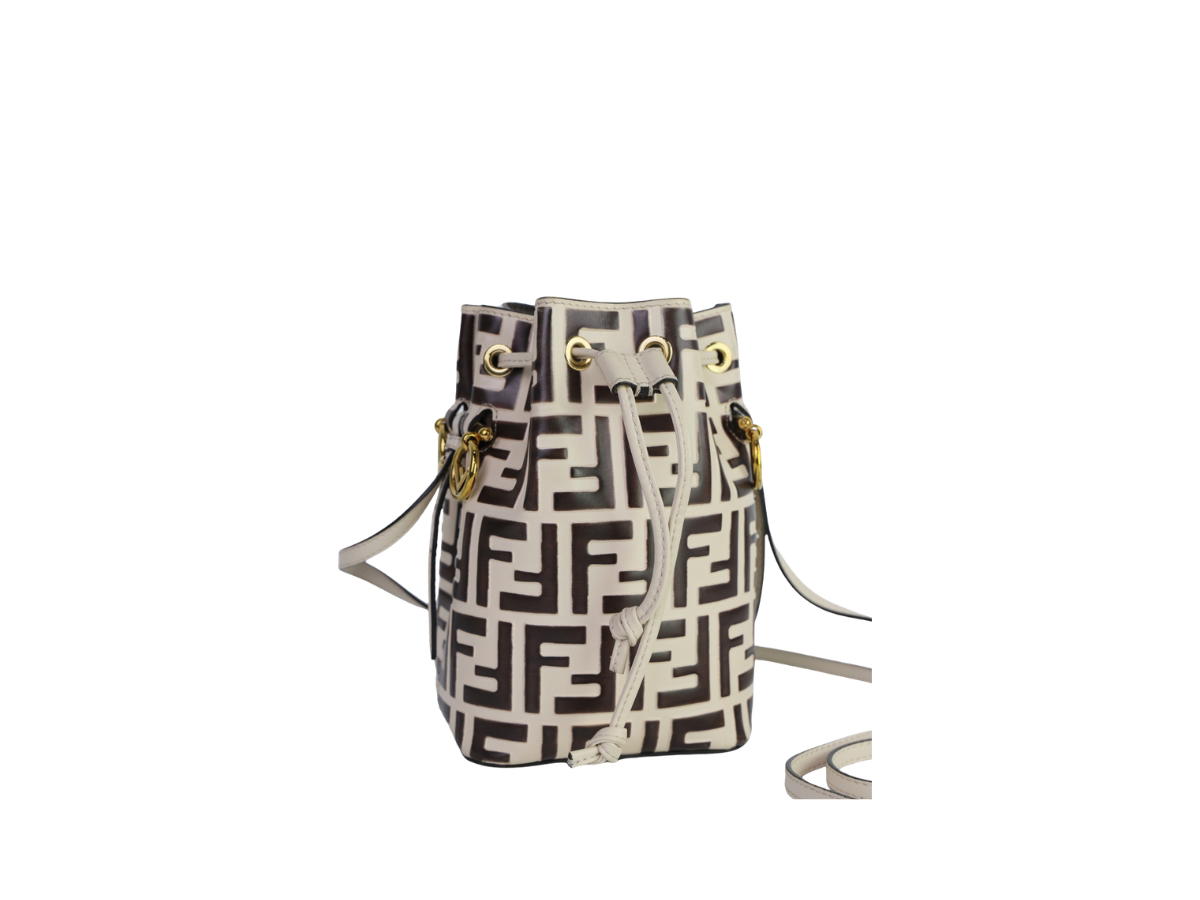 Fendi Fendi Mon Tresor Bucket Bags Shoulder Bag Brown Grey
