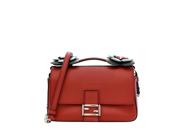 Fendi Fendi Vitello Dolce Flowerland Bi-Color Red - view 1