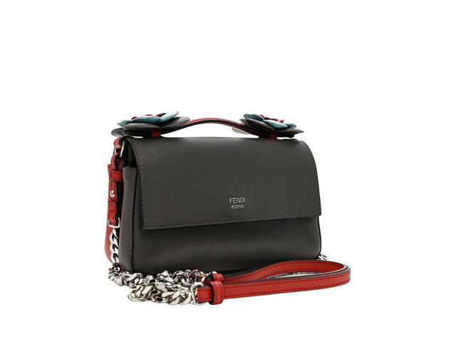 Fendi Fendi Vitello Dolce Flowerland Bi-Color Red - view 2