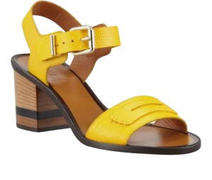 Buy Fendi Leather Sandal Yellow  (W) at Sasom – Authentic and Ready to Ship