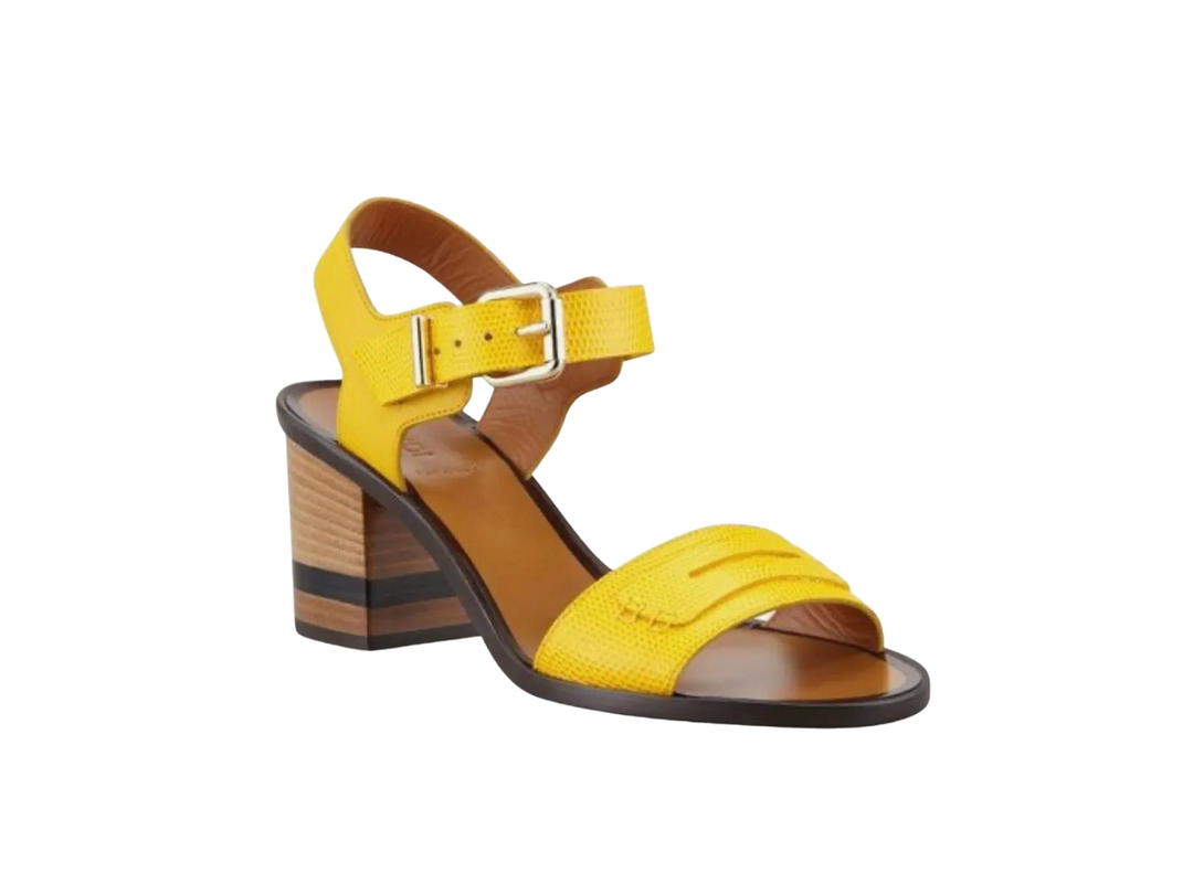 Fendi Fendi Leather Sandal Yellow (W)