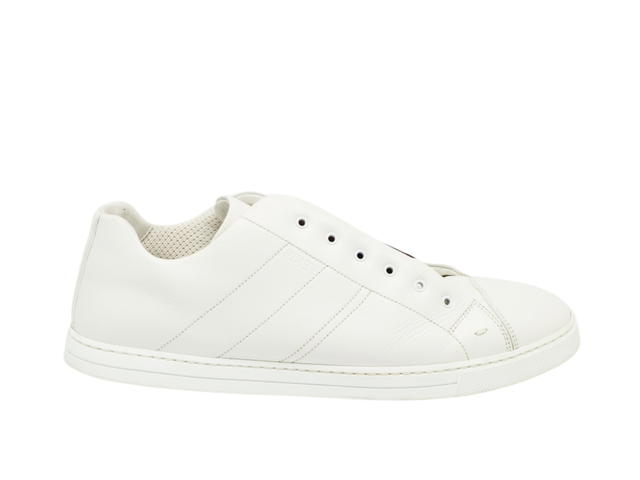 Fendi Fendi Zucca Elastic Band Slip On Sneakers White - view 1