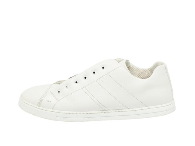 Fendi Fendi Zucca Elastic Band Slip On Sneakers White - view 2