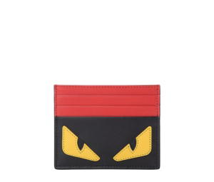 Buy Fendi Itello Century Monster Eyes Inlay Card Holder Black Giallo Rosso at Sasom – Authentic and Ready to Ship