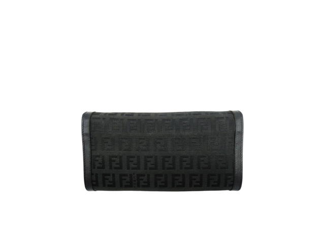 Fendi Fendi Zucca Brown Leather Long Continental Wallet - view 2