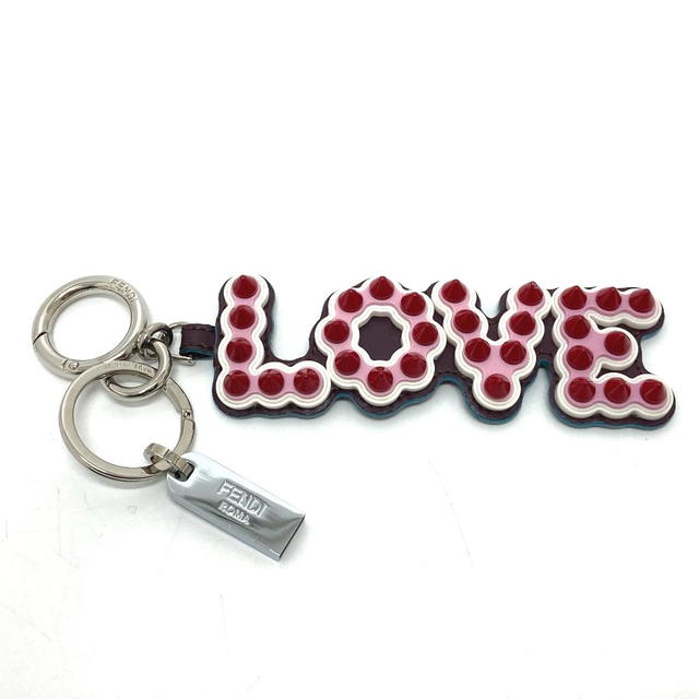 Fendi FENDI 12473513 logo With studs USB Key ring charm Key Holder Multicolore - view 1