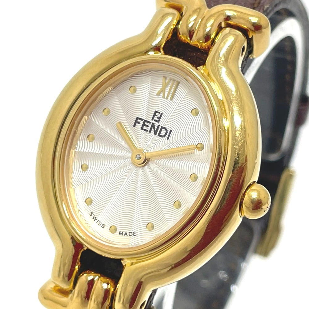 Fendi FENDI 640L Change belt 5 colors Wristwatch SS / leather Multicolore x GoldHW