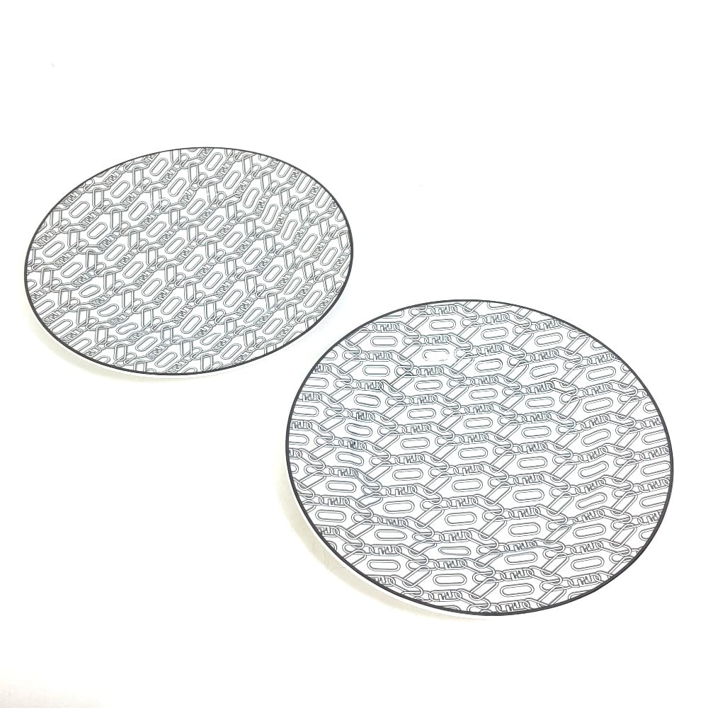 Fendi FENDI 7AC047 Porcelain Tableware Set of 2 Oorlock plates The dishes Unused