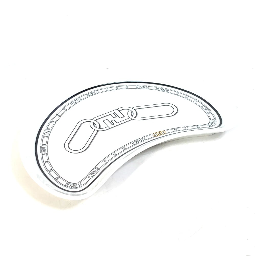 Fendi FENDI 7AC048 Porcelain Tableware Orlock Crescent Plate aperitif plate Unused