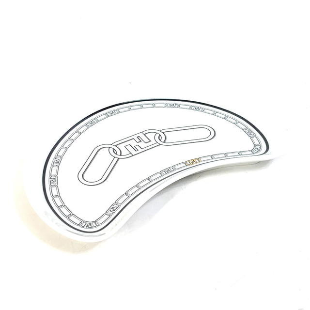 Fendi FENDI 7AC048 Porcelain Tableware Orlock Crescent Plate aperitif plate Unused - view 1