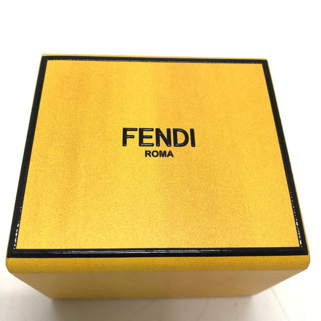 Fendi FENDI 7AR894 logo/accessories mini box charm Key Holder yellow/GoldHardware - view 4