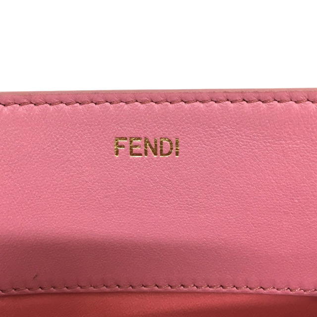 Fendi FENDI 7AR907 Peek-a-boo bag-in Pocket flat Pouch Leather pink - view 4
