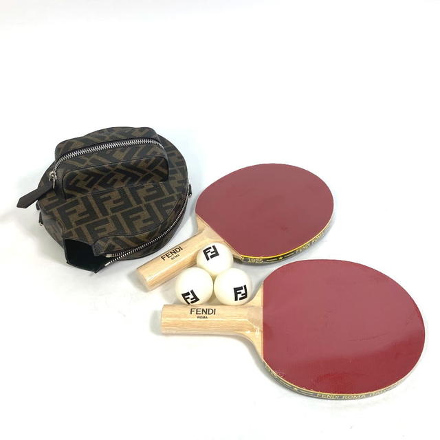 Fendi FENDI 7AS070AJJ4F1HR8 Zucca Table Tennis ping pong racket case 3 balls full set - view 1