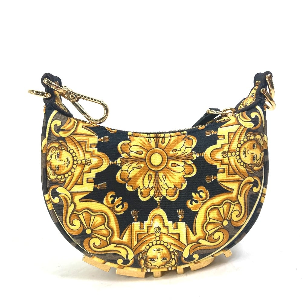 Fendi FENDI 7AS089 Nano Fendigraphy FENDACE VERSACE pouch Clutch bag Hand Bag
