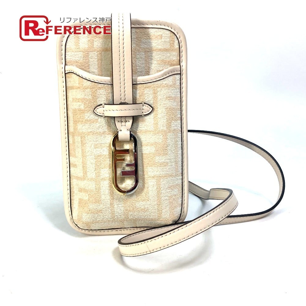 Fendi FENDI 7AS131 Smartphone case Zucca Logo Phone Pouch Orlock Shoulder Bag