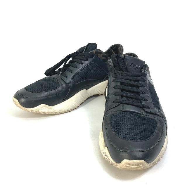 Fendi FENDI 7E1304 Dadd sneakers Zucca mesh Shoelace sneakers Leather Brown/Black - view 1