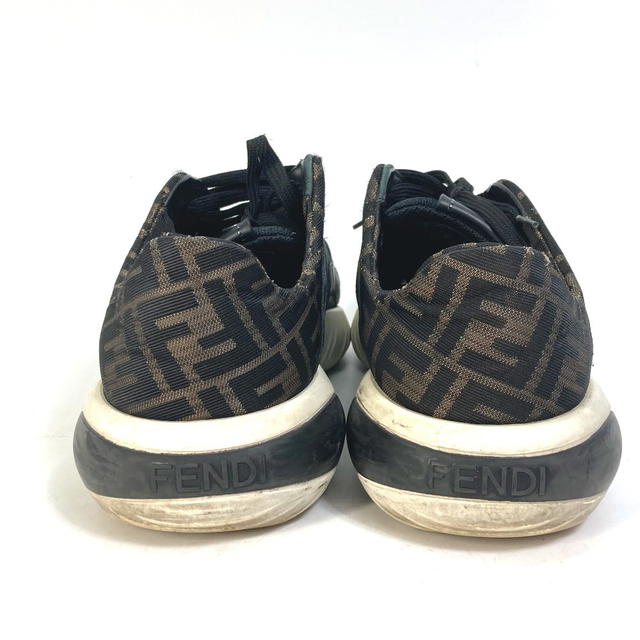 Fendi FENDI 7E1304 Dadd sneakers Zucca mesh Shoelace sneakers Leather Brown/Black - view 3