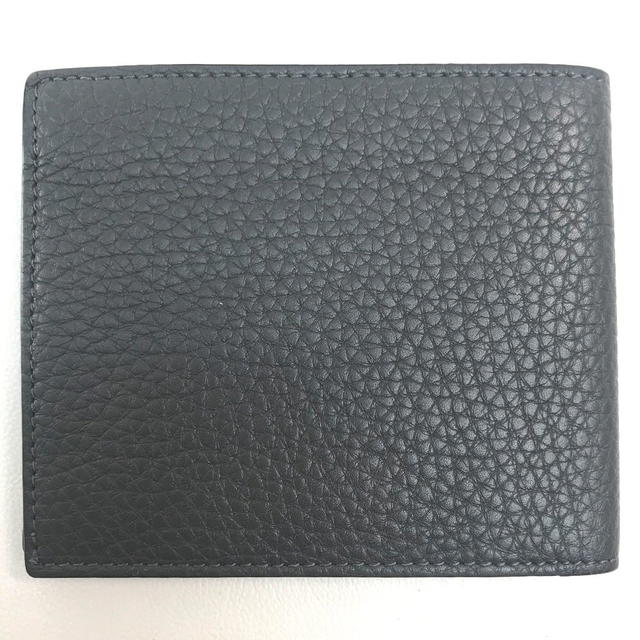 Fendi FENDI 7M0169 A4NR FF Logo Stamp Compact Bifold Wallet Calf Leather Gray - view 2