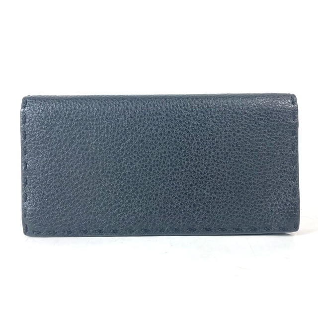 Fendi FENDI 7M0186 stitch Selleria Bifold long wallet Long Wallet Leather Black - view 3